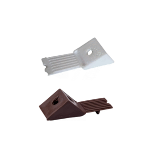 ESCUADRA PLASTICA BLANCA Y CAFE